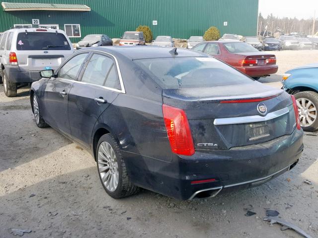 1G6AX5SX6E0195488 - 2014 CADILLAC CTS LUXURY BLACK photo 3