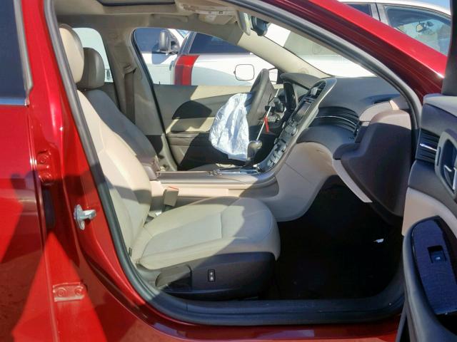 1G11D5RR4DF105143 - 2013 CHEVROLET MALIBU 1LT RED photo 5