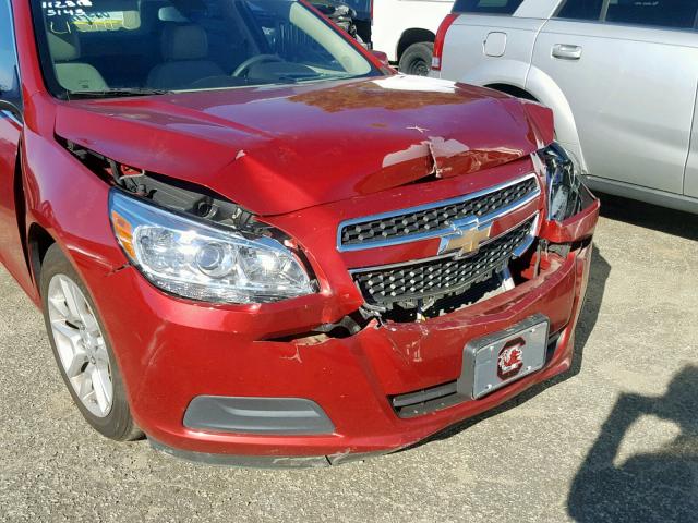 1G11D5RR4DF105143 - 2013 CHEVROLET MALIBU 1LT RED photo 9