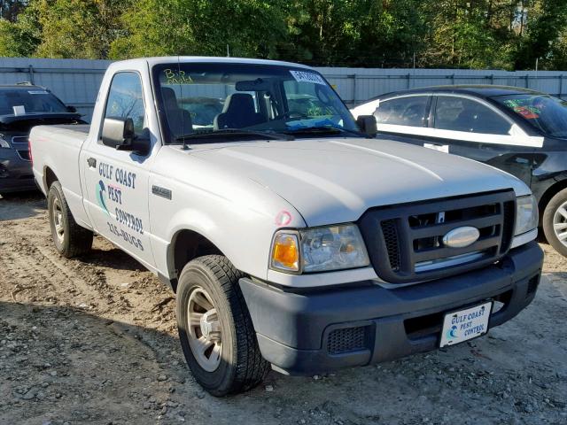 1FTYR10D17PA71498 - 2007 FORD RANGER WHITE photo 1