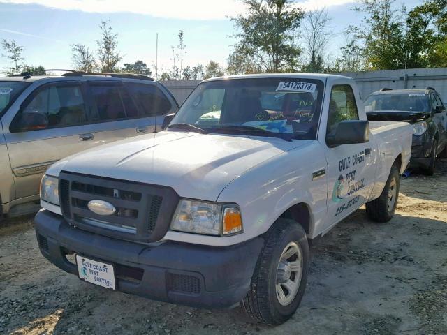 1FTYR10D17PA71498 - 2007 FORD RANGER WHITE photo 2