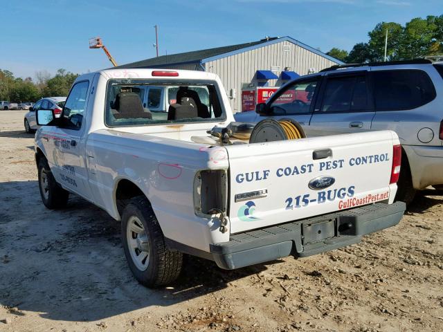 1FTYR10D17PA71498 - 2007 FORD RANGER WHITE photo 3