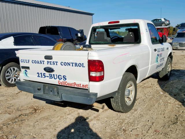 1FTYR10D17PA71498 - 2007 FORD RANGER WHITE photo 4