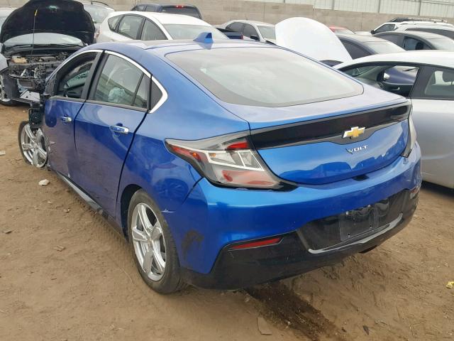 1G1RA6S59HU155451 - 2017 CHEVROLET VOLT LT BLUE photo 3