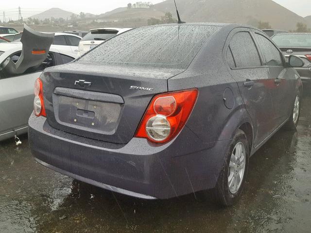 1G1JA5SH6C4168054 - 2012 CHEVROLET SONIC LS 灰色 照片 4