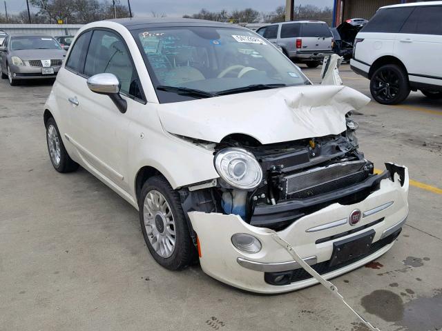 3C3CFFCR5FT576451 - 2015 FIAT 500 LOUNGE WHITE photo 1