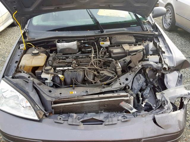 1FAFP34N27W198350 - 2007 FORD FOCUS ZX4 CHARCOAL photo 7