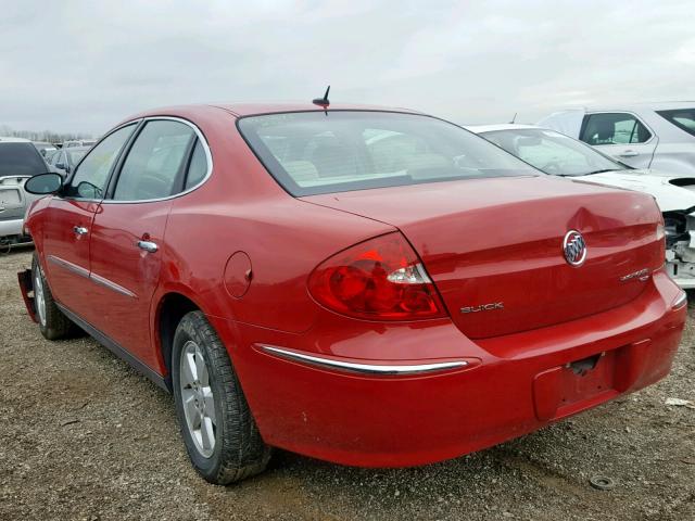 2G4WC582981156750 - 2008 BUICK LACROSSE C RED photo 3