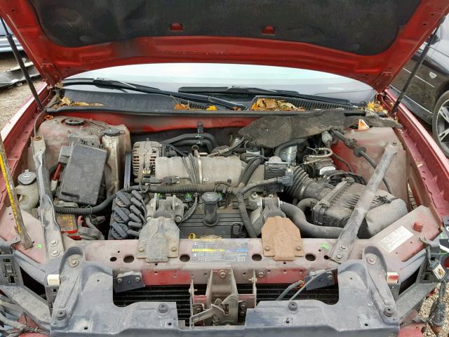 2G4WC582981156750 - 2008 BUICK LACROSSE C RED photo 7