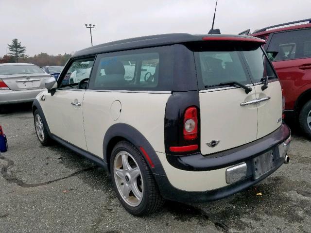 WMWML33548TJ46099 - 2008 MINI COOPER CLU CREAM photo 3