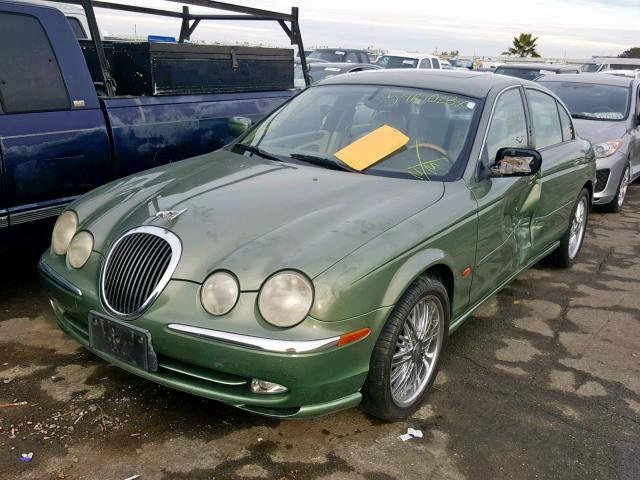 SAJDA01D8YGL54451 - 2000 JAGUAR S-TYPE GREEN photo 2