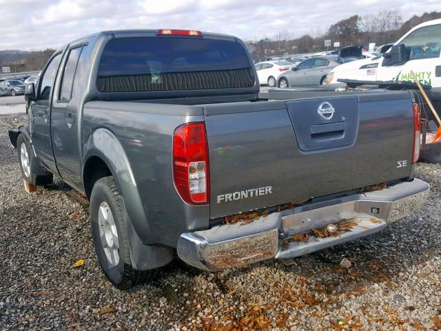 1N6AD07U47C437491 - 2007 NISSAN FRONTIER C GRAY photo 3