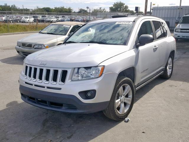 1J4NF1FB5BD259267 - 2011 JEEP COMPASS SP SILVER photo 2