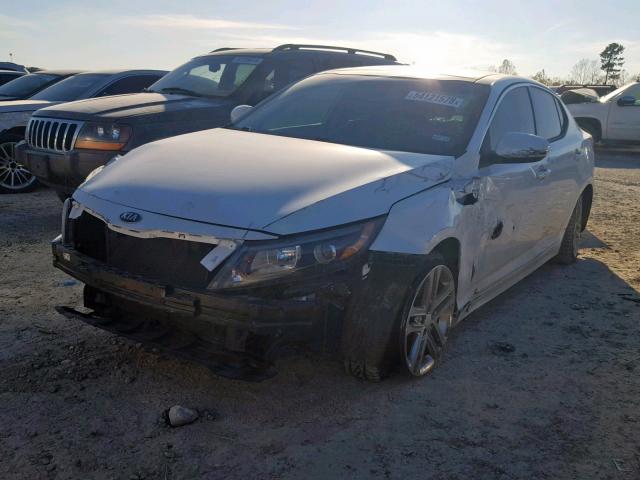 5XXGN4A73EG341577 - 2014 KIA OPTIMA EX WHITE photo 2