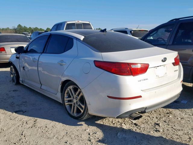 5XXGN4A73EG341577 - 2014 KIA OPTIMA EX WHITE photo 3