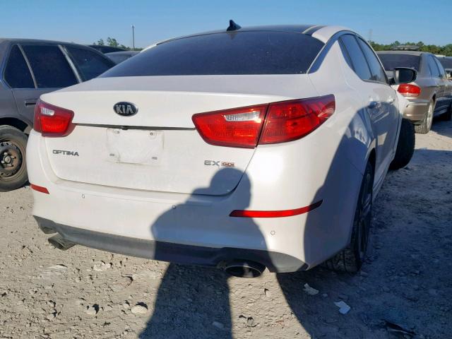 5XXGN4A73EG341577 - 2014 KIA OPTIMA EX WHITE photo 4