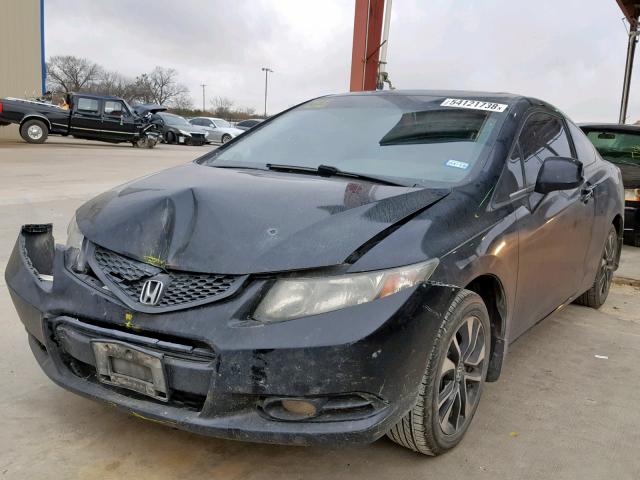 2HGFG3B09DH508233 - 2013 HONDA CIVIC EXL BLACK photo 2