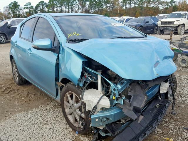 JTDKDTB31D1036821 - 2013 TOYOTA PRIUS C TURQUOISE photo 1