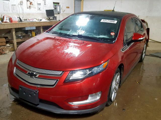 1G1RH6E4XCU122918 - 2012 CHEVROLET VOLT RED photo 2