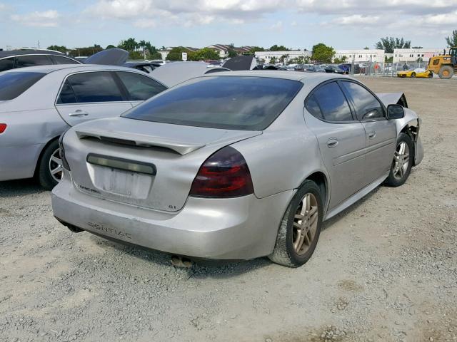 2G2WR554571161360 - 2007 PONTIAC GRAND PRIX SILVER photo 4
