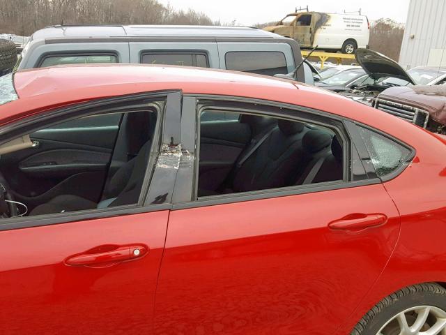 1C3CDFBA8DD284667 - 2013 DODGE DART SXT RED photo 9