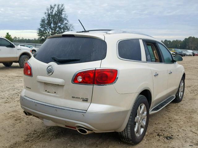 5GALRCED0AJ137999 - 2010 BUICK ENCLAVE CX WHITE photo 4