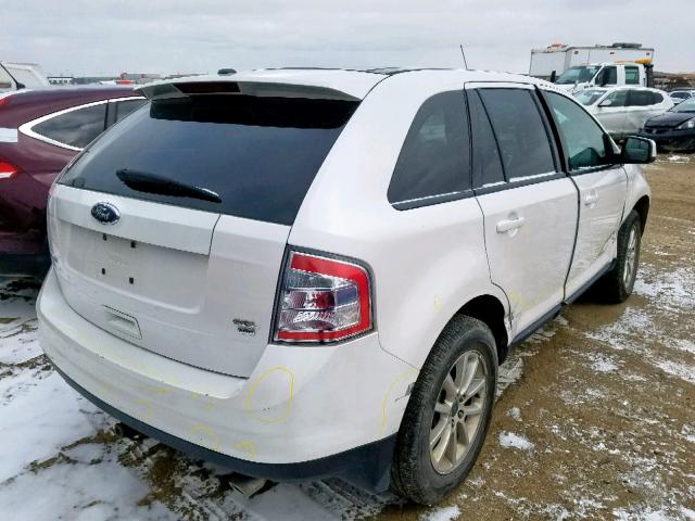 2FMDK48C69BA46330 - 2009 FORD EDGE SEL WHITE photo 4