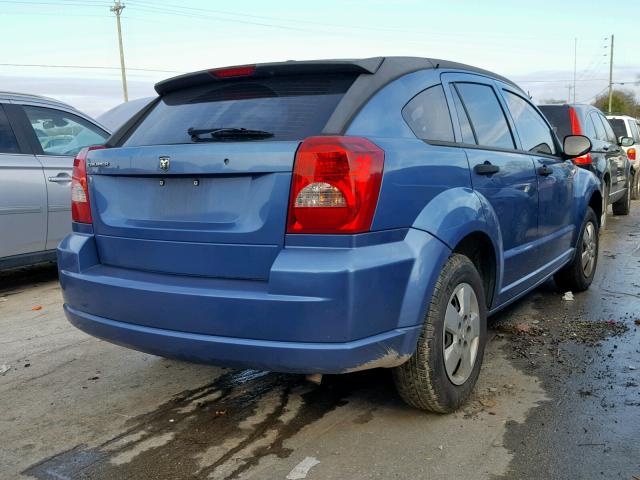 1B3HB28BX7D126465 - 2007 DODGE CALIBER BLUE photo 4