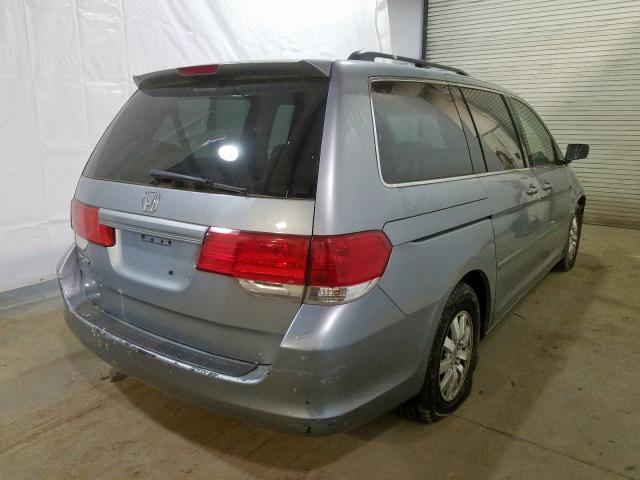 5FNRL38479B006951 - 2009 HONDA ODYSSEY EX SILVER photo 4