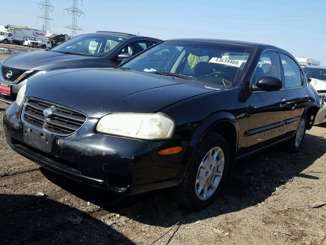 JN1CA31D31T836854 - 2001 NISSAN MAXIMA GXE BLACK photo 2