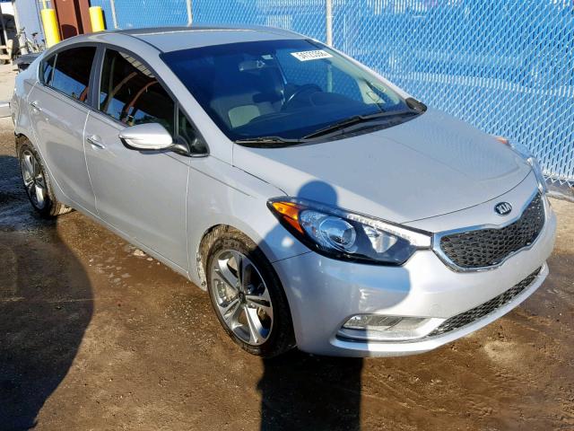 KNAFX4A81F5356113 - 2015 KIA FORTE EX SILVER photo 1