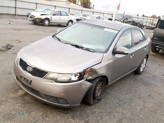 KNAFU4A2XA5158126 - 2010 KIA FORTE EX GRAY photo 2