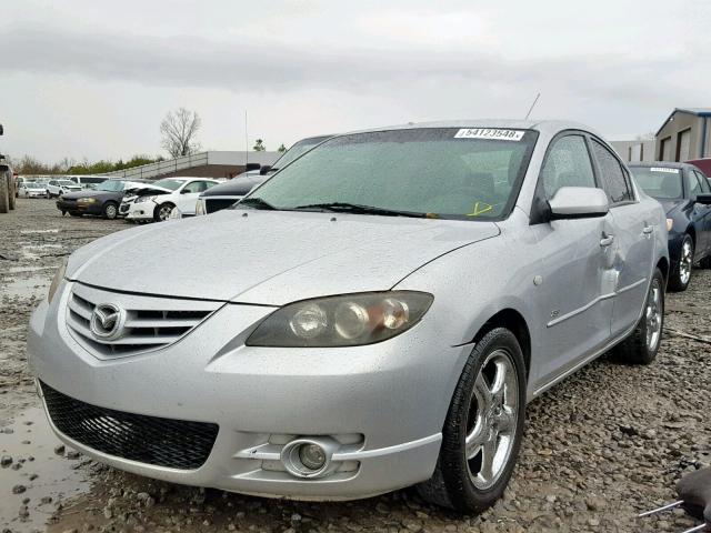 JM1BK123941179025 - 2004 MAZDA 3 S SILVER photo 2