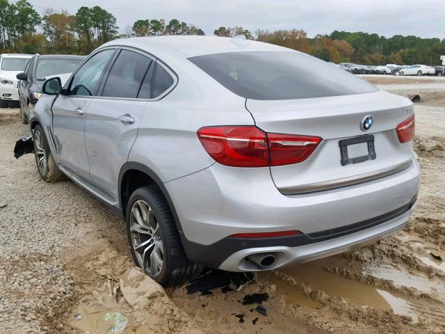 5UXKU2C54F0F95865 - 2015 BMW X6 XDRIVE3 SILVER photo 3