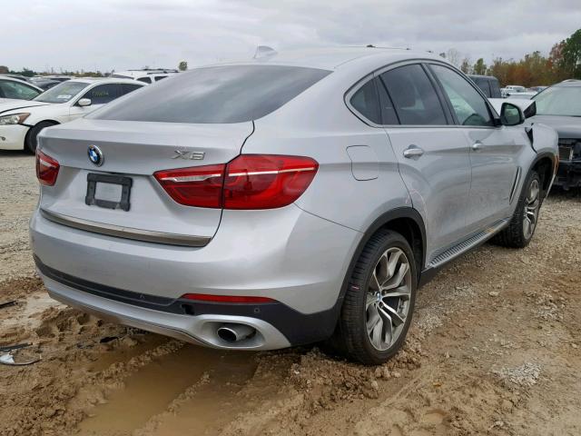 5UXKU2C54F0F95865 - 2015 BMW X6 XDRIVE3 SILVER photo 4