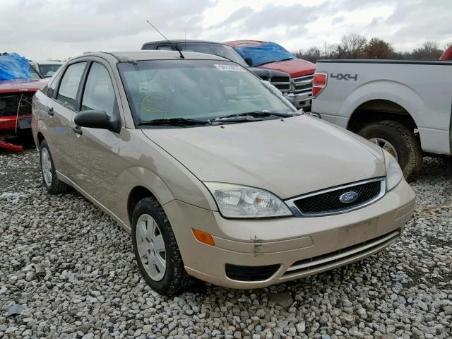 1FAHP34N37W270455 - 2007 FORD FOCUS ZX4 GOLD photo 1