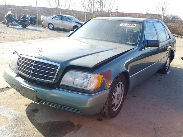 WDBGA43E2RA176399 - 1994 MERCEDES-BENZ S 420 GREEN photo 2