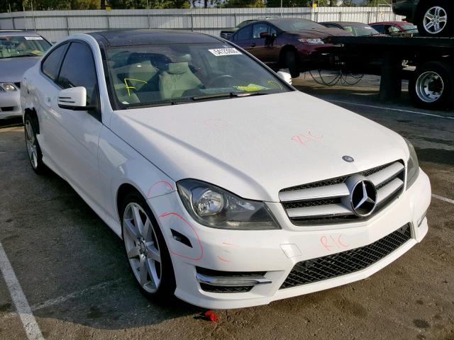 WDDGJ4HB9DG003278 - 2013 MERCEDES-BENZ C250 WHITE photo 1