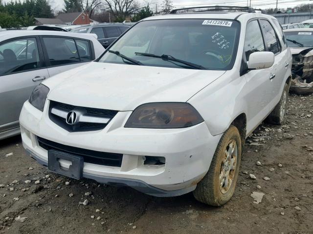 2HNYD18886H524499 - 2006 ACURA MDX TOURIN WHITE photo 2