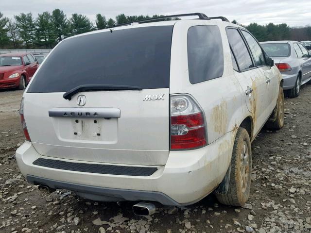 2HNYD18886H524499 - 2006 ACURA MDX TOURIN WHITE photo 4