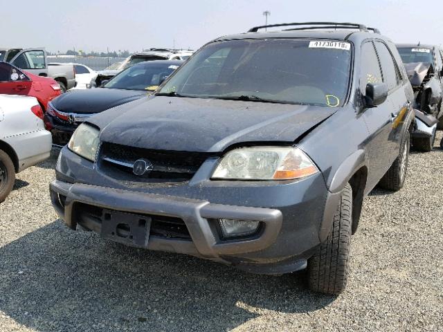 2HNYD18843H522955 - 2003 ACURA MDX TOURIN GRAY photo 2