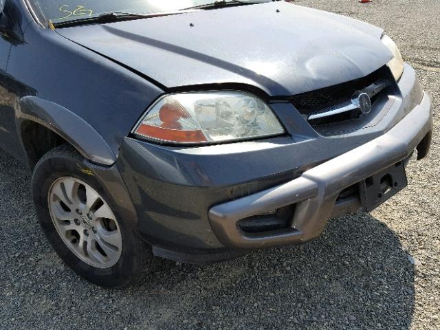 2HNYD18843H522955 - 2003 ACURA MDX TOURIN GRAY photo 9