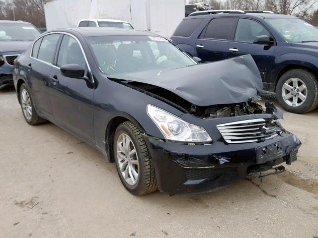 JNKCV61FX9M354746 - 2009 INFINITI G37 BLACK photo 1