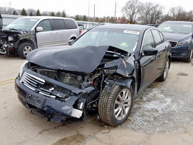 JNKCV61FX9M354746 - 2009 INFINITI G37 BLACK photo 2