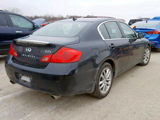 JNKCV61FX9M354746 - 2009 INFINITI G37 BLACK photo 4