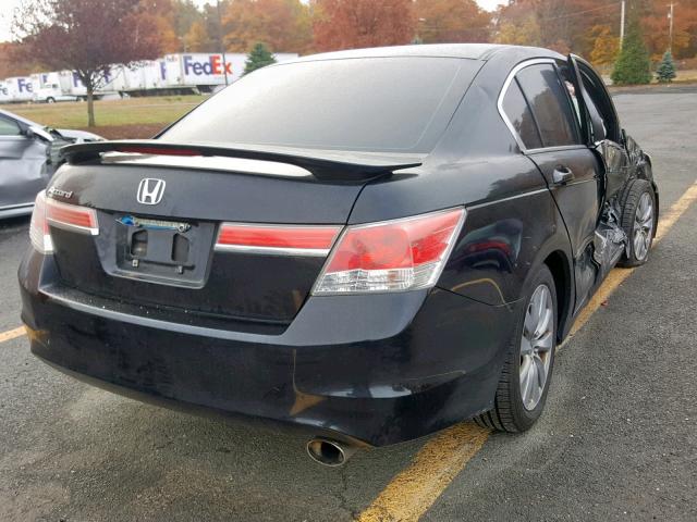 1HGCP2F71BA036190 - 2011 HONDA ACCORD EX BLACK photo 4