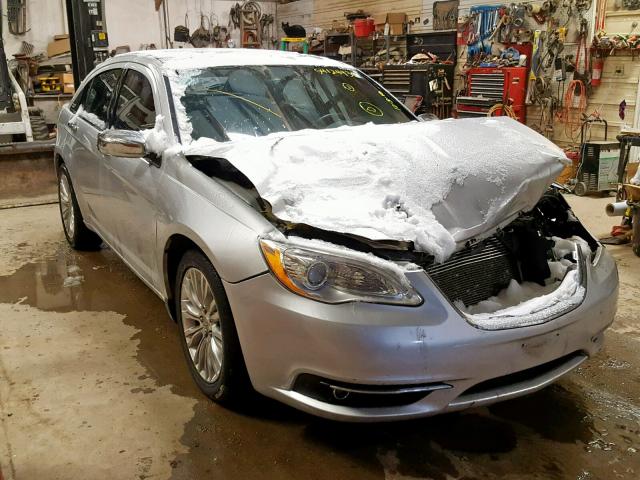 1C3CCBCG5CN162047 - 2012 CHRYSLER 200 LIMITE SILVER photo 1