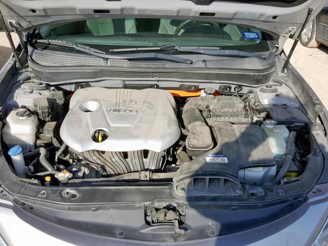 KMHEC4A47DA066224 - 2013 HYUNDAI SONATA HYB SILVER photo 7