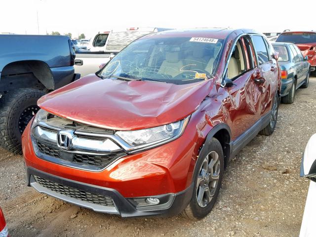 5J6RW1H89JL010994 - 2018 HONDA CR-V EXL RED photo 2