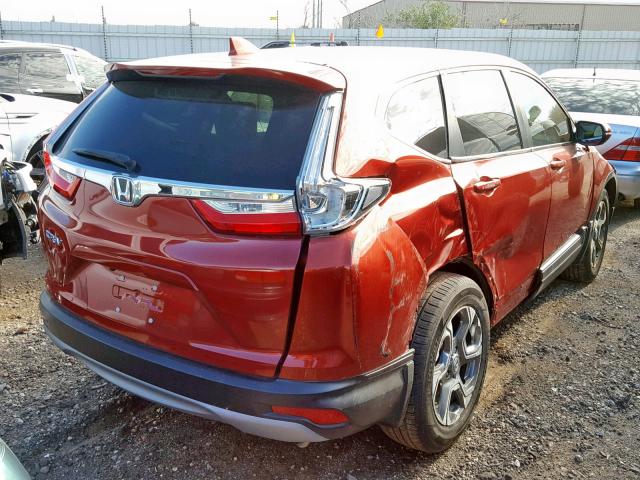 5J6RW1H89JL010994 - 2018 HONDA CR-V EXL RED photo 4